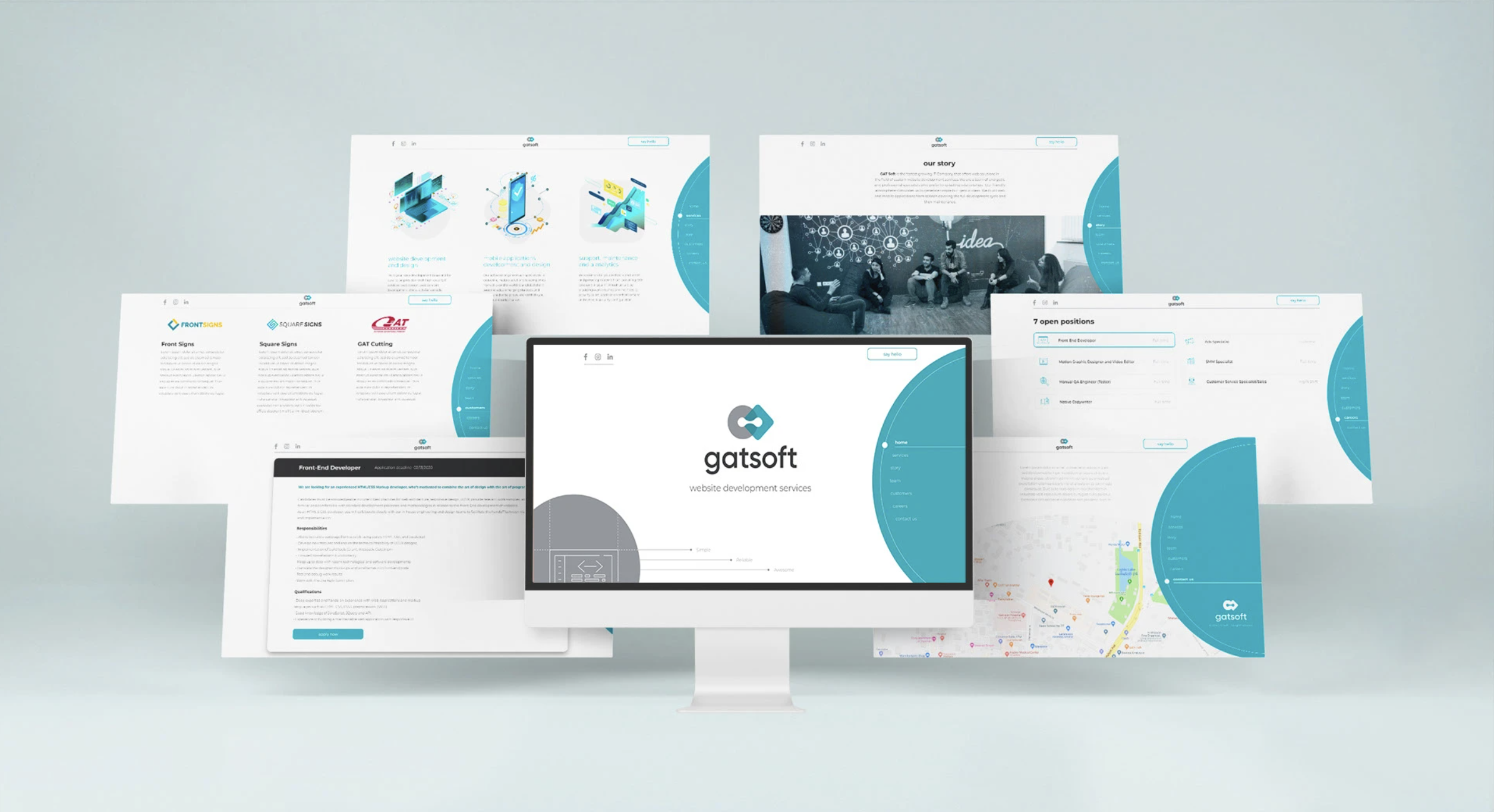 Gat Soft — website for a digital company.