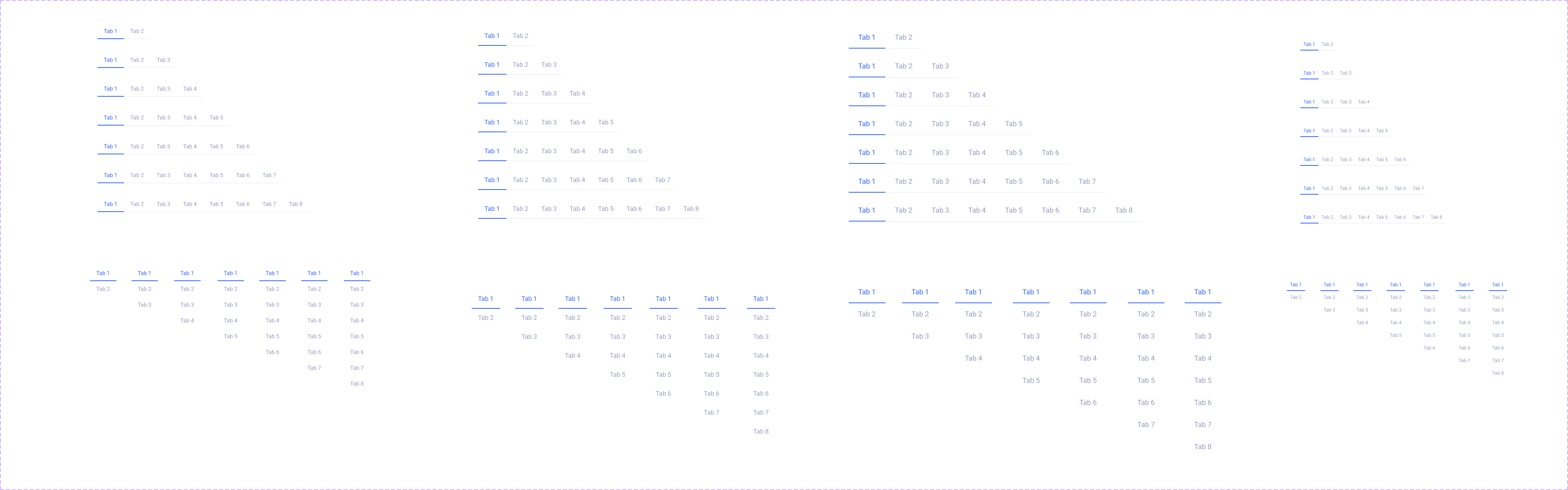 EasyDMARC tabs — alternate sizes and configurations.